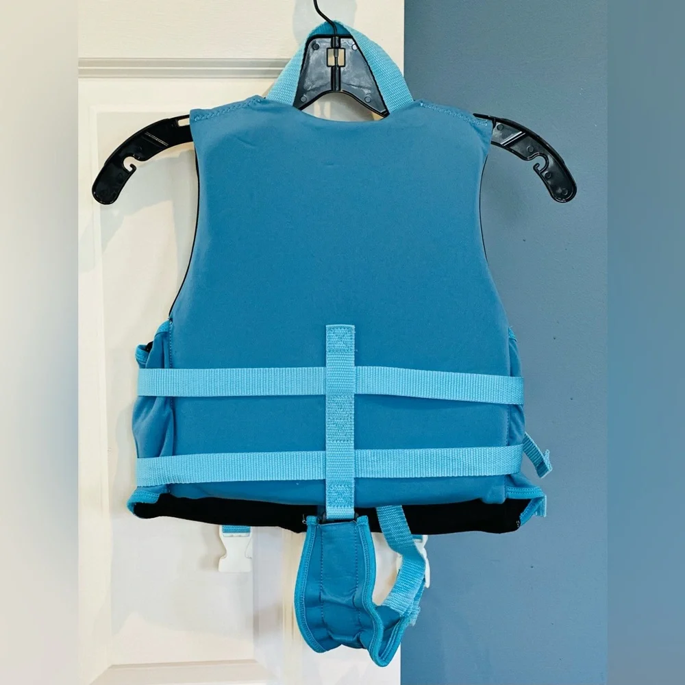 Boglia Kids Flotation Swim Trainer Vest Blue Adjustable Safety Strap M 4-6Y